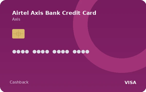 Airtel Axis Bank Credit Card card