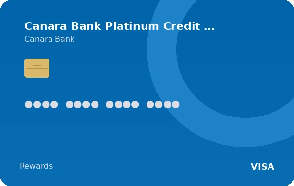 Canara Bank Platinum Credit Card card