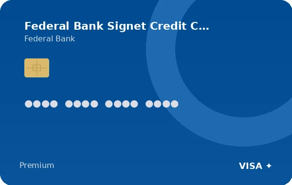 Federal Bank Signet Credit Card card