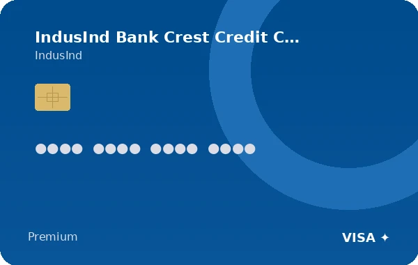 IndusInd Bank Crest Credit Card card