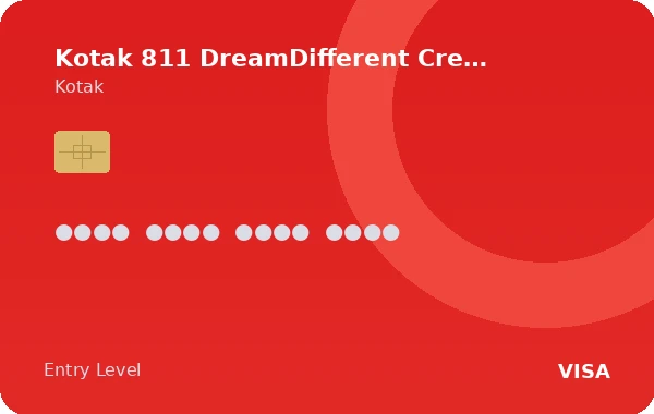 Kotak 811 DreamDifferent Credit Card card