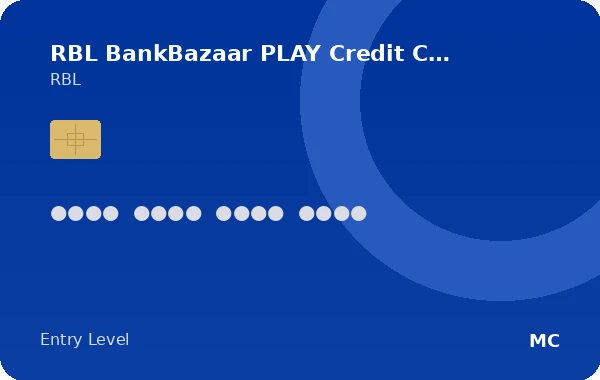 RBL BankBazaar PLAY Credit Card card
